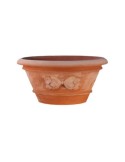 Vaso Ovale con Limoni in Terracotta