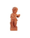 Putto Musicante con Mandolino in Terracotta