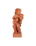 Putto Musicante con Violino in Terracotta