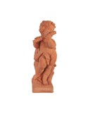 Putto Musicante con Flauto in Terracotta