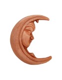 Luna con Volto di Donna in Terracotta