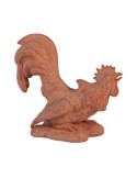 Gallo Lottatore in Terracotta