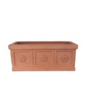 Cassetta con Rosette in Terracotta