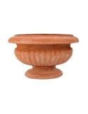 Vaso a Calice Ovale in Terracotta