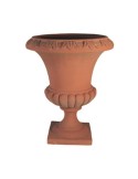 Vaso a Calice Liscio in Terracotta