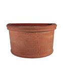 Vaso a Parete con Bordo in Terracotta di Impruneta