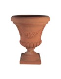 Vaso a Calice Festonato in Terracotta