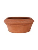 Ovale con greca in terracotta