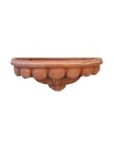 Tasca a parete baccellata in terracotta | Terreoctte Cestenoli