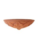 Tasca a parete con foglie d'acanto in terracotta