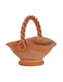 Cestino a tornio in terracotta | Terrecotte Cestenoli