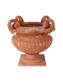 Vaso a Calice con Manici in Terracotta