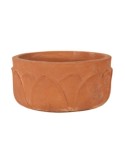 Vasetto basso fior di loto in terracotta | Terrecotte Cestenoli