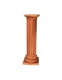 Colonna scannellata in terracotta