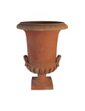 Vaso a Calice con Manici in Terracotta