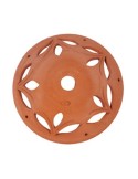 Lampada a sospensione intagliata in terracotta