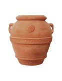 Orcio con Rosetta in Terracotta d'Impruneta