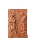 Pannello della abbondanza che scaccia l'avaro in terracotta | Terrecotte Cestenoli