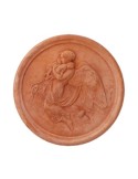 Pannello tondo notte in terracotta