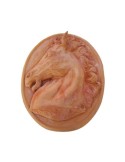 Pannello Ovale Testa di Cavallo in Terracotta