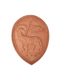 Pannello arte della Lana in terracotta