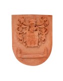 Stemma lavorato in terracotta