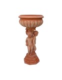 Putti con Cachepot in Terracotta