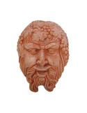 Maschera Bacco in terracotta