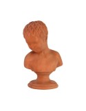 Busto bimbo con foglie in terracotta