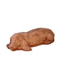 Bassethound sdraiato in terracotta