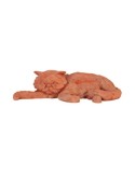 Gatto sdraiato in terracotta | Terrecotte Cestenoli