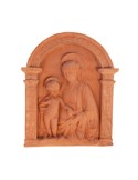 Madonna Robbiana con Tabernacolo in Terracotta