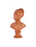 Busto Bambina Con Base In Terracotta