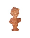 Busto Bambino Con Base In Terracotta